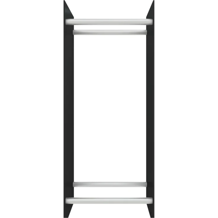vidaXL Brennholzregal Schwarz 40x35x100 cm Hartglas 327467 – Bild 4