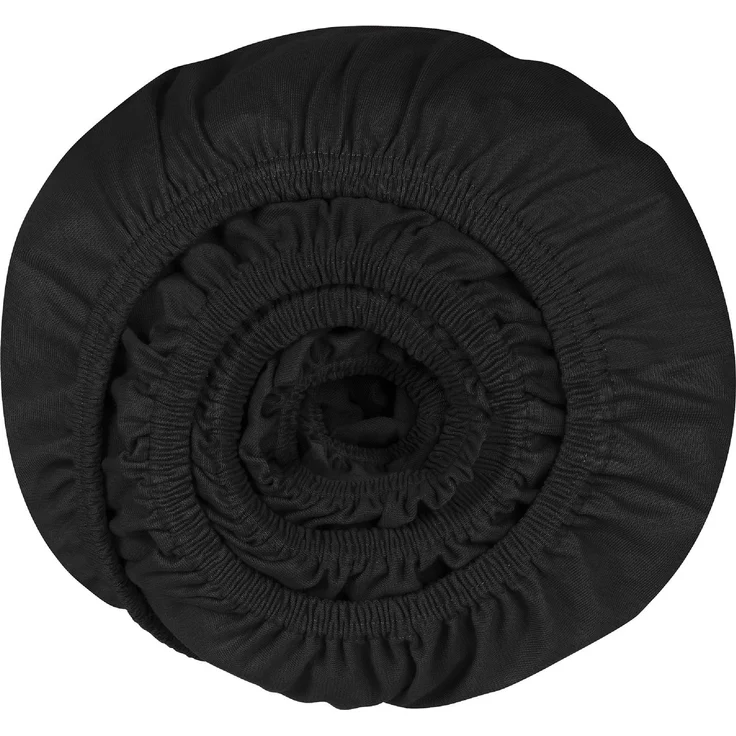 Schiesser Spannbettlaken Elli - 97/3 - 150 x 200 cm - Schwarz – Bild 2