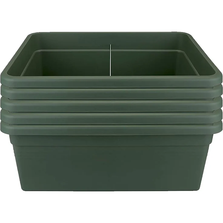 5X Elho Green Basics Beweglicher Garten - Gemüsegarten - Übertopf - Laubgrün - Draußen - L 76.7 x W 57.9 x H 29 cm – Bild 1