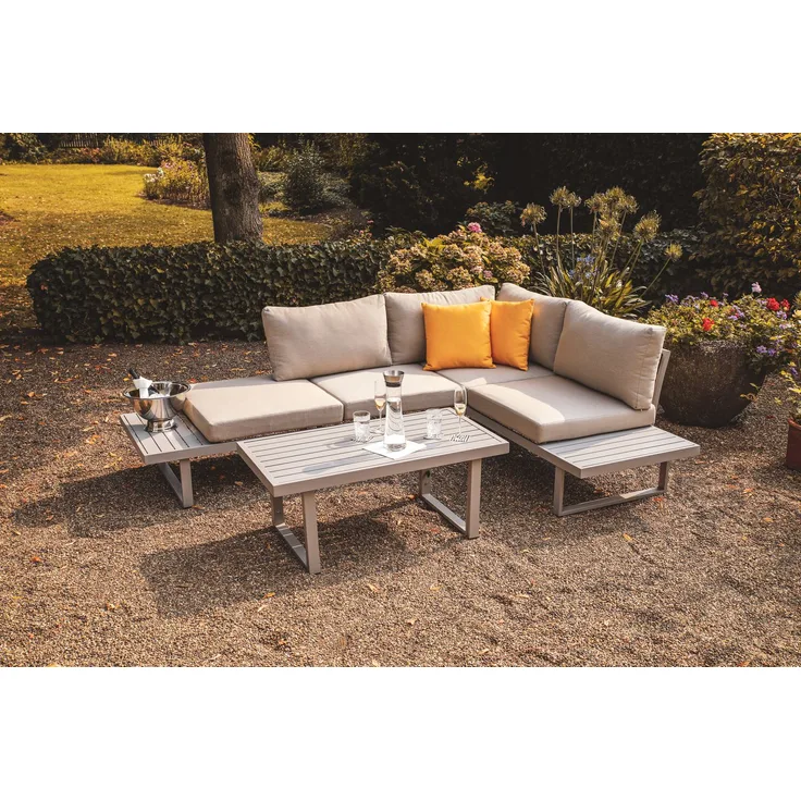 greemotion 'Aruba' Lounge-Set, 2-teilig, Aluminium grau
