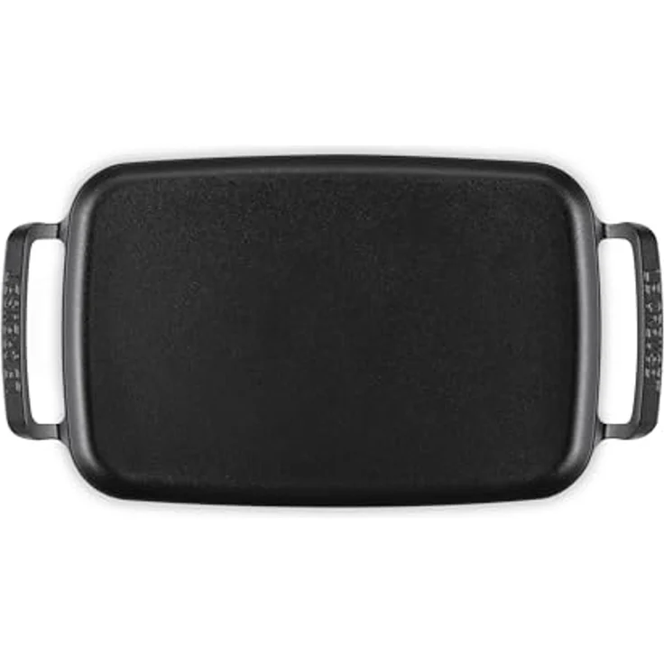 Le Creuset Grillplatte rechteckig BBQ Outdoor aus Gusseisen 40 cm – Bild 2