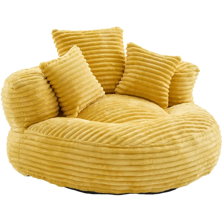 ZUBALIYA Sofa 108x52 cm, mit Cordbezug, mit breiten Armlehnen, mit Schaumstoffpolsterung, für Wohnzimmer und Apartments – Bild 18