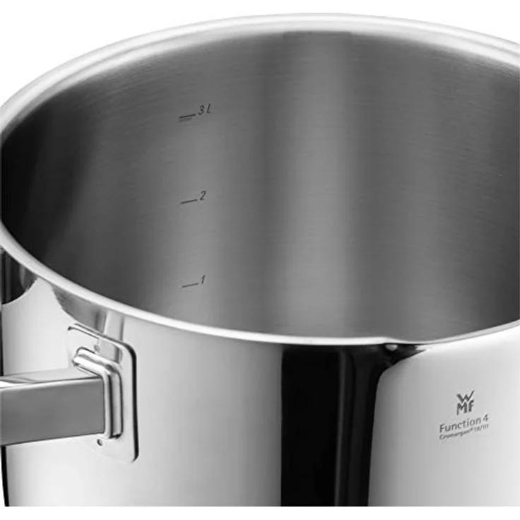 WMF Milchtopf Function 4, Cromargan® Edelstahl rostfrei 18/10 (1x Stielkasserolle ohne Deckel 16 cm (Volumen 1,4l, Höhe 7,5 cm) - optimal für Herdplatten mit Ø 14,5 cm, 1-tlg, 1x Stielkasserolle ohne Deckel 16 cm (Volumen 1,4l, Höhe 7,5 cm), - optimal ... – Bild 4