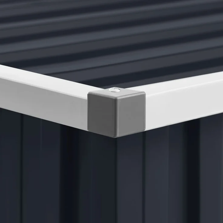 vidaXL Gerätehaus Anthrazit 195x198x159 cm Verzinkter Stahl 46255 – Bild 7