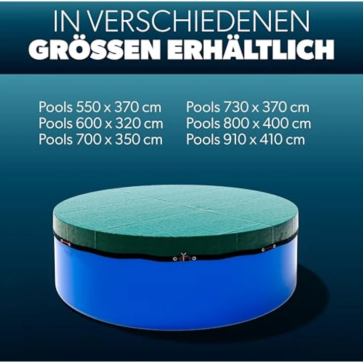 Mountfield Winterplane Basic oval, Polyethylen grün, 7,30x3,70 m – Bild 7