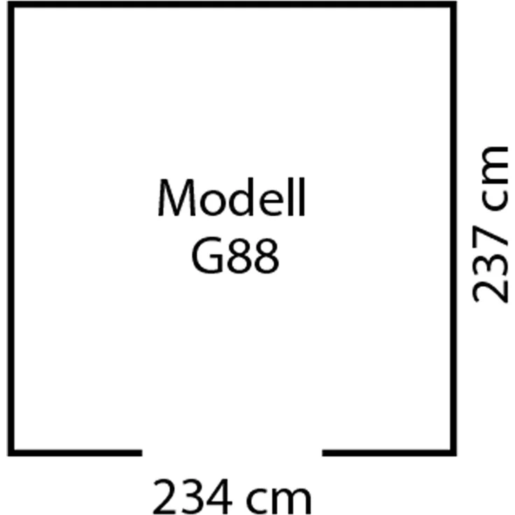 Globel Gerätehaus "Gartenmanager Dream" 88, silber metallic – Bild 4
