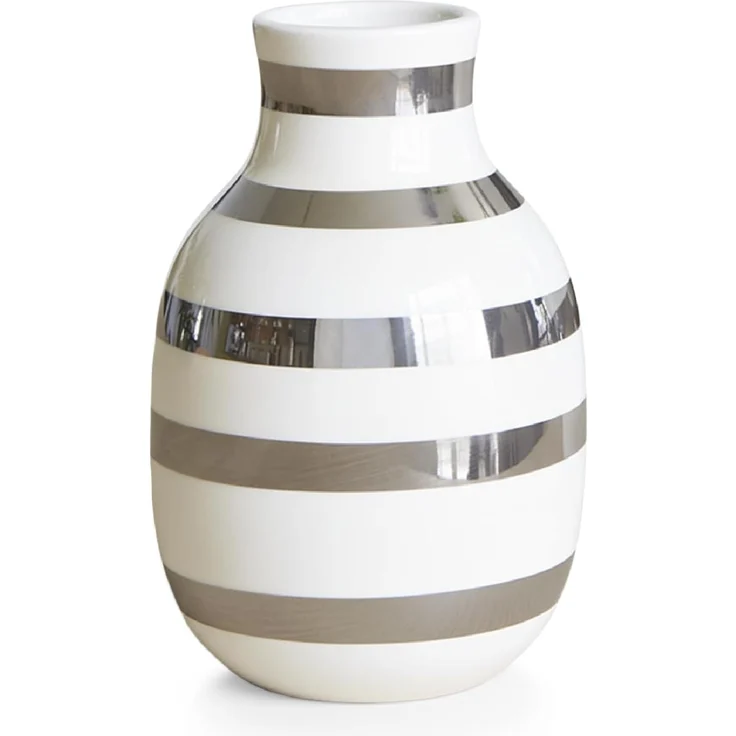 Kähler Omaggio Vase 12,5 cm silver – Bild 1