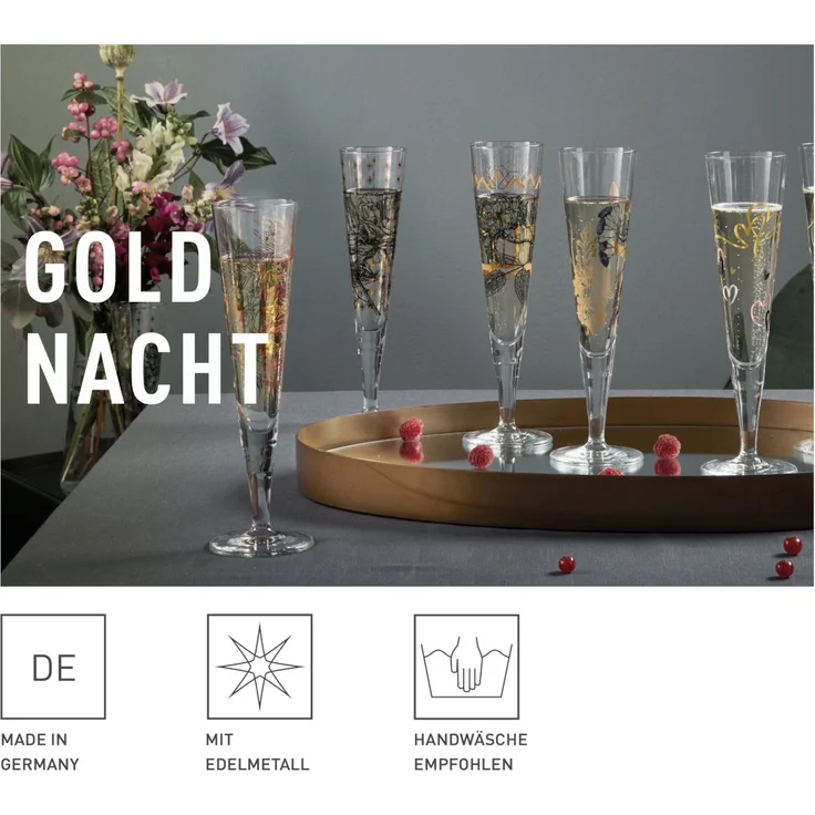 Ritzenhoff 6031008 Champagnerglas-Set H24 GOLDNACHT Sonja Eikler 2024 – Bild 9