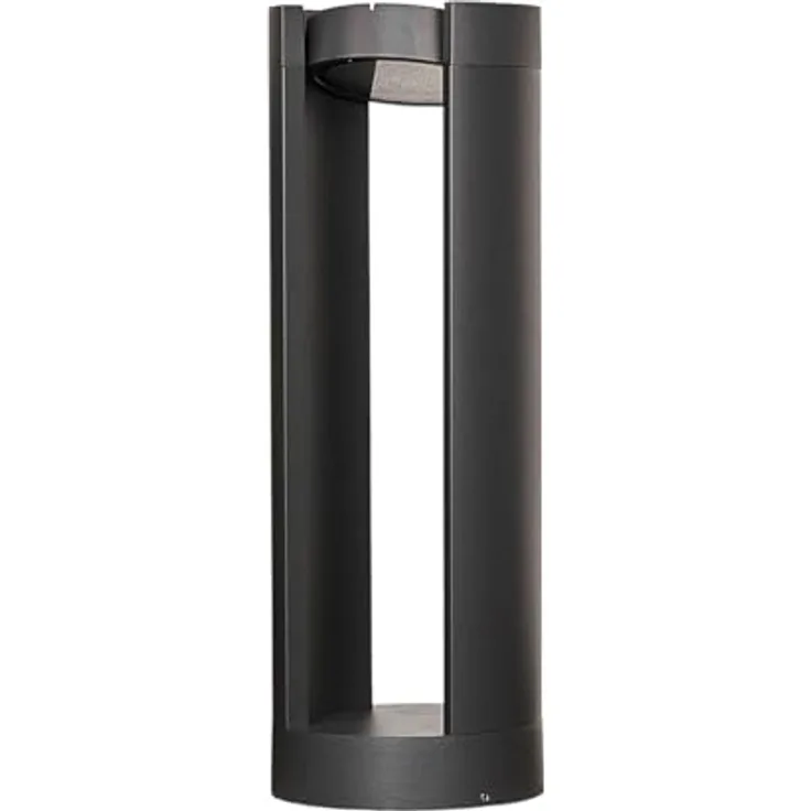 Lucande LED Wegeleuchte 50 cm, drehbarer Leuchtkopf strahlwassergeschützt IP65, grafitgrau, 15W, warmweiß 3.000K, 598 lm
