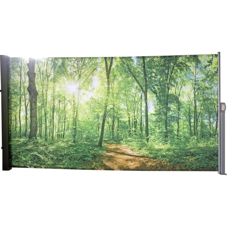 Seitenmarkise Sichtschutz Motiv "Waldlichtung" von GardenPleasure – Bild 1