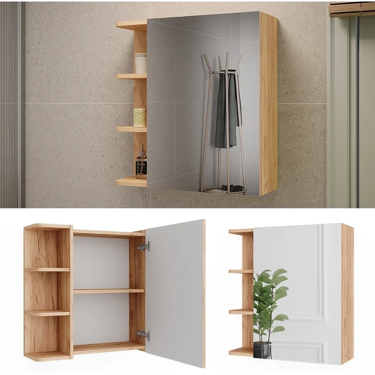 Spiegelschrank Fynn Goldkraft Eiche 62 x 64 cm Vicco – Bild 2