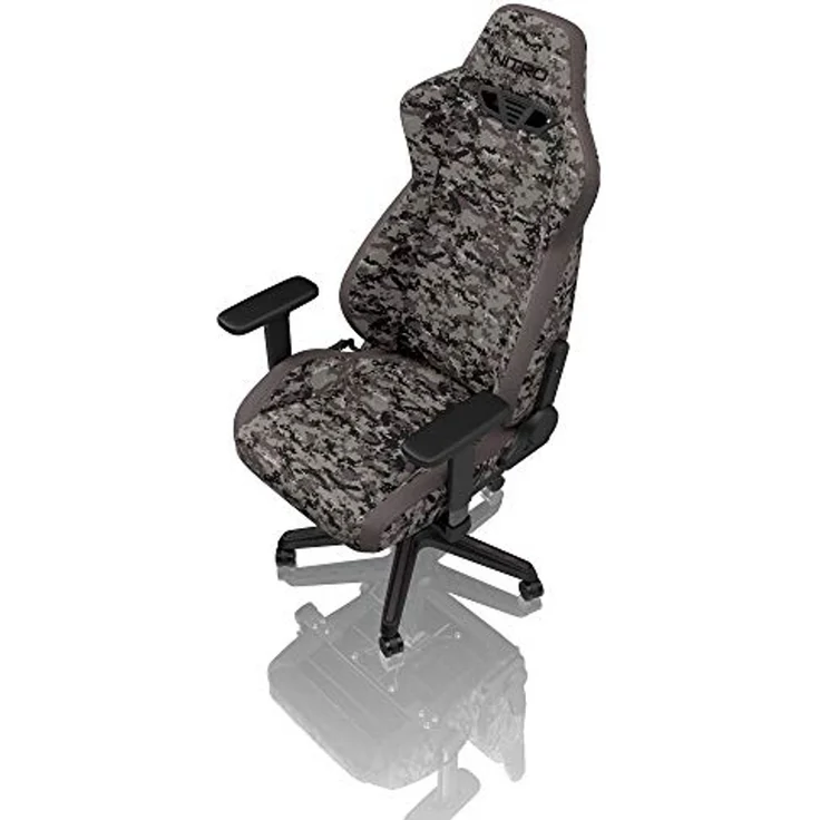 NITRO CONCEPTS S300 Gamingstuhl - Ergonomischer Bürostuhl Schreibtischstuhl Chefsessel Bürostuhl Pc Stuhl Gaming Sessel Stoffbezug Belastbarkeit 135 Kilogramm - Urban Camo – Bild 7