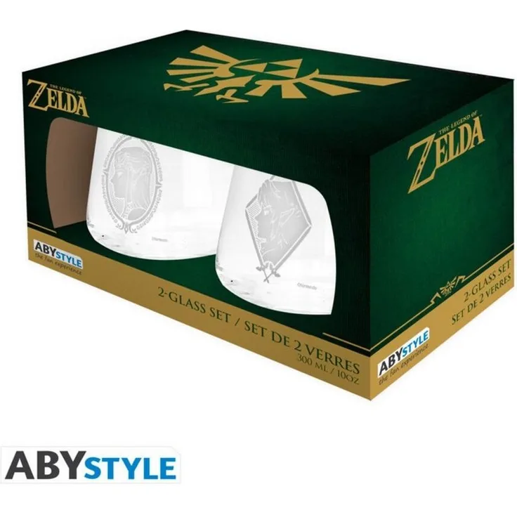 ABYstyle Tasse The Legend Of Zelda 2 Glass Set Zelda & Link Europe