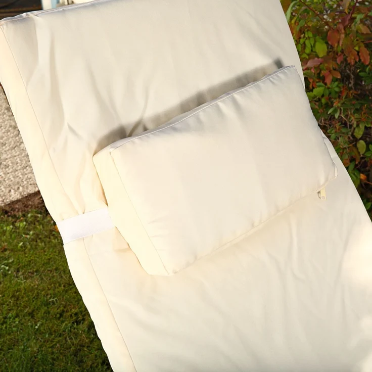 Rattan Loungeliege verstellbar Sonnenliege Polyrattan Lounge Gartenliege Braun – Bild 3