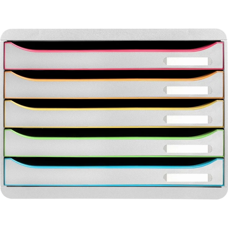 Exacompta Schubladenbox BIG-BOX PLUS 308714D quer 5 Schubladen harleki – Bild 5