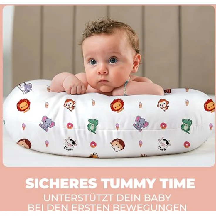 Stillkissen Schwangerschaftskissen XXL 200x70cm Lagerungskissen für Baby/Erwachsene Kissen für Schwangere Seitenschläferkissen mit Bezug aus Baumwolle Ergonomisch & Multifunktional 100% Waschbar – Bild 3