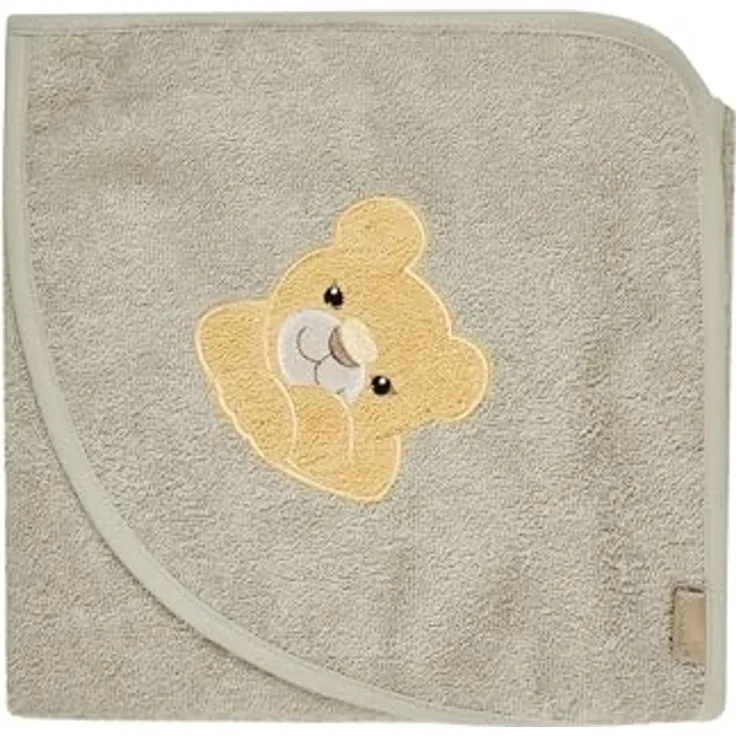 Sterntaler Badecape - Leo Löwe - 80 x 80 cm Taupe