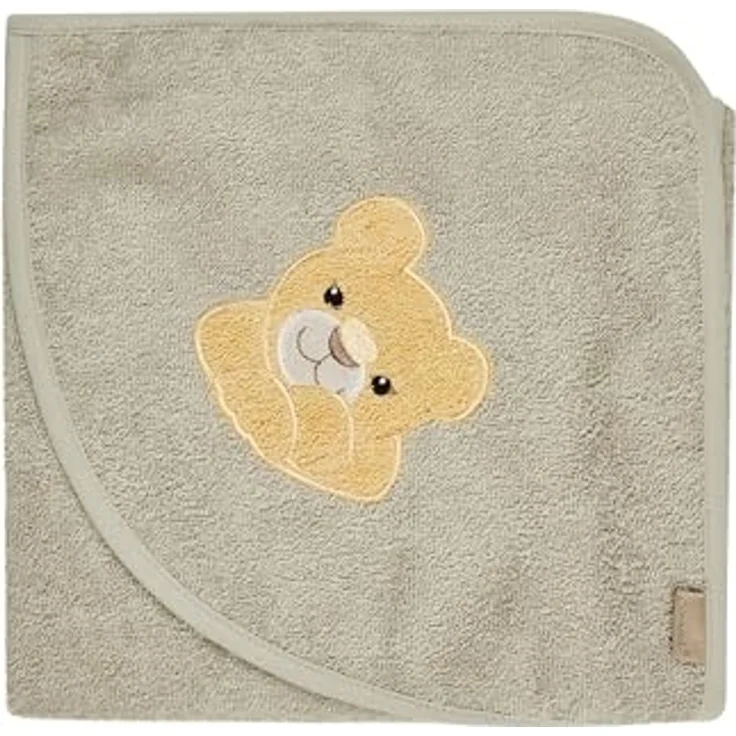 Sterntaler Badecape - Leo Löwe - 80 x 80 cm Taupe – Bild 1