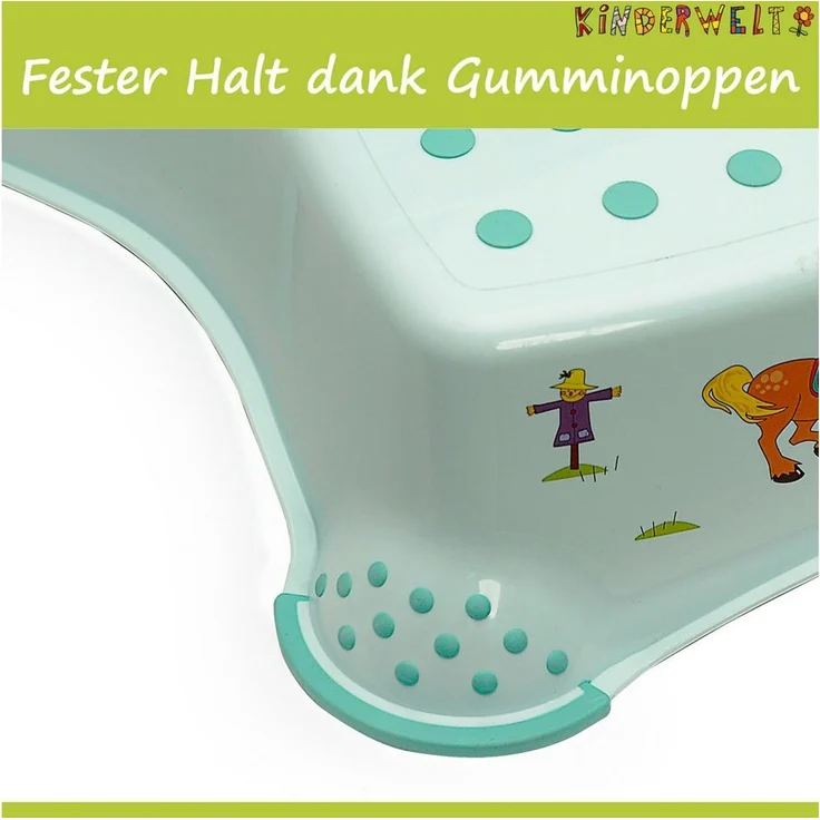 KiNDERWELT Tritthocker 3er Set Funny Farm aquamarin: Kindertopf + WC Aufsatz + zweistufiger (3 St) – Bild 2