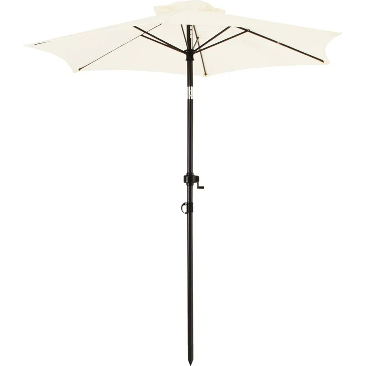 ONDIS24 Marktschirm 1,8 Meter Sonnenschutz Sonnenschirm mit Kurbel, Knick-Gelenk, 100% Polyester (160g/m) – Bild 5