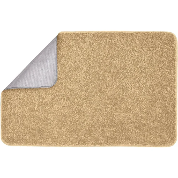 Kleine Wolke Badematte Meadow, Höhe 30 mm, rutschhemmend beschichtet, fußbodenheizungsgeeignet, Polyester, rechteckig, Badteppich, Uni Farben – Bild 2