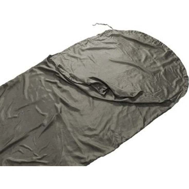 Origin Outdoors Sleeping Liner Hoody Seide, Deckenform, anthrazit – Bild 2