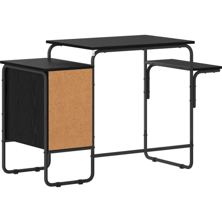 vidaXL Schreibtisch mit Stauraum Schwarz Eichen-Optik 120 x 50 x 75 cm 8007996 – Bild 6