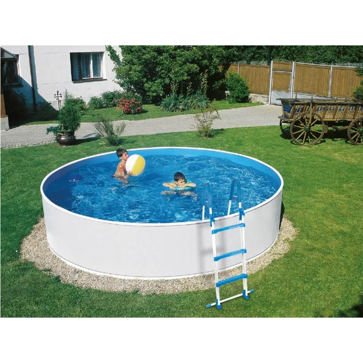 BWT Pool Trend im Set mit Sandfilteranlage & Stahlrohrleiter, Pool in weiss in verschiedenen Grössen