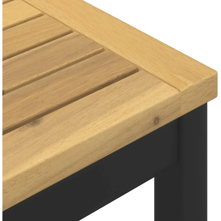 vidaXL Gartenbar-Tisch NAARDEN Weiß gewaschen und Schwarz 901790 – Bild 6