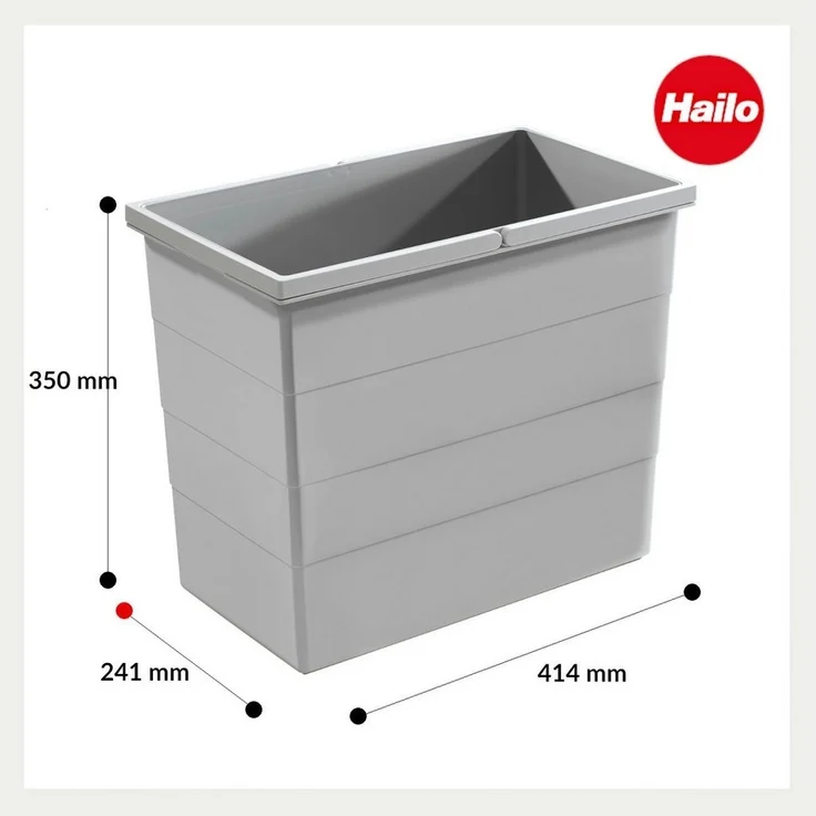 28 L Ersatzeimer 1125729 für Hailo Abfallsammler Cargo Soft 3610661 / Inneneimer – Bild 2