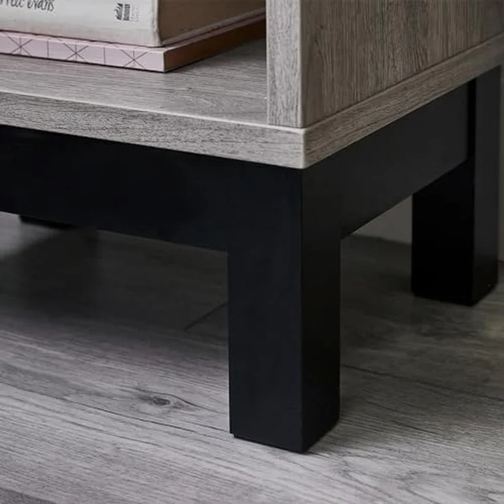 Julian Bowen Bali Nachttisch mit 1 Schublade, Eiche grau, Holzwerkstoff, 50 x 35 x 26 cm – Bild 6