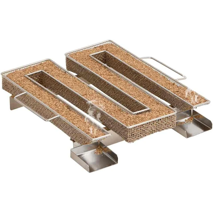 vidaXL Räucherofen mit Kaltrauchgenerator, Verzinkter Stahl, 44,5 x 29 x 110 cm, 19.56 kg, mit Glasfenster – Bild 11