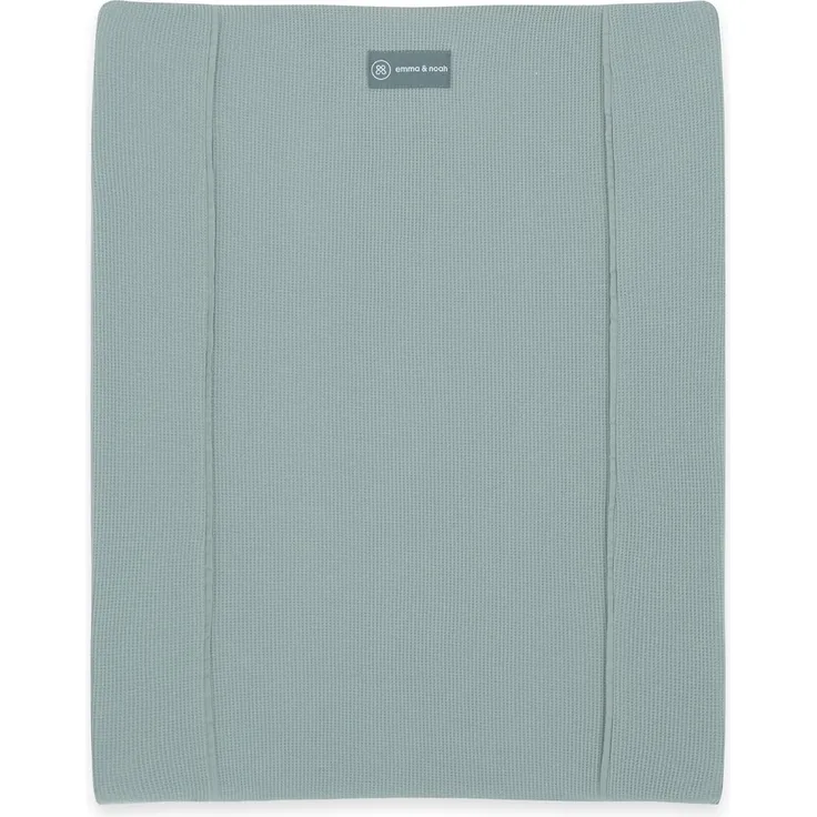 emma & noah Wickelauflagenbezug, 65x50 cm, Baby Wickelauflage für Wickeltisch, Bezug für Wickelunterlagen, 100% Bio-Baumwolle, Hygienisch und Atmungsaktiv (Essential Mint)