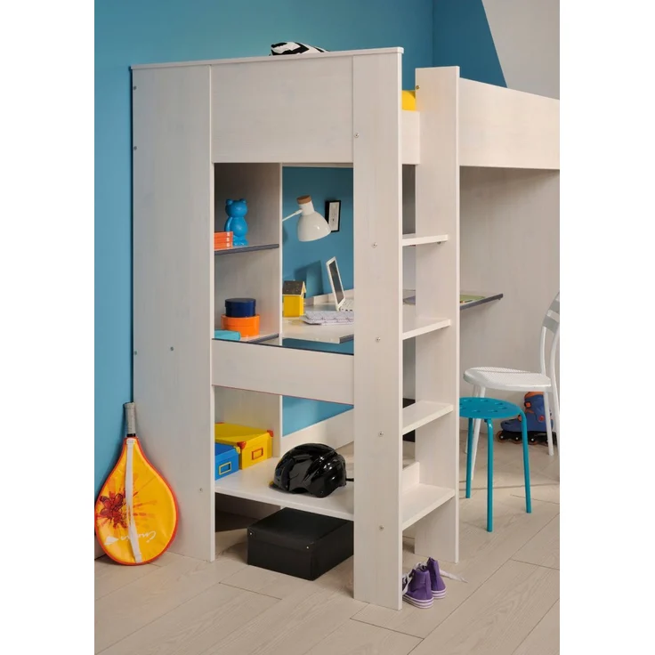 Parisot Hochbett Smoozy 3 in weiß Kiefer 206 cm – Bild 3