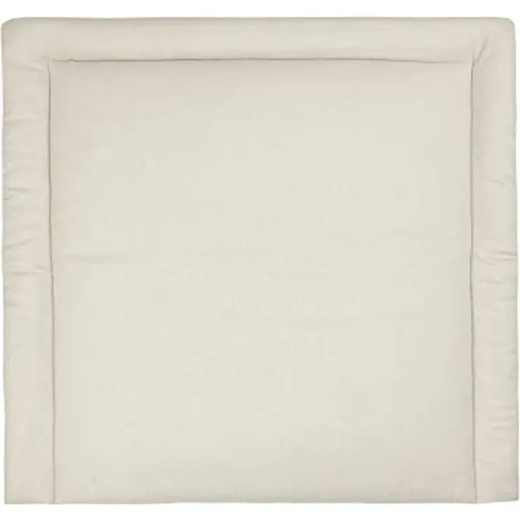KraftKids Wickelauflage in Leinen Natur Braun, Wickelunterlage 78x78 cm (BxT), Wickelkissen