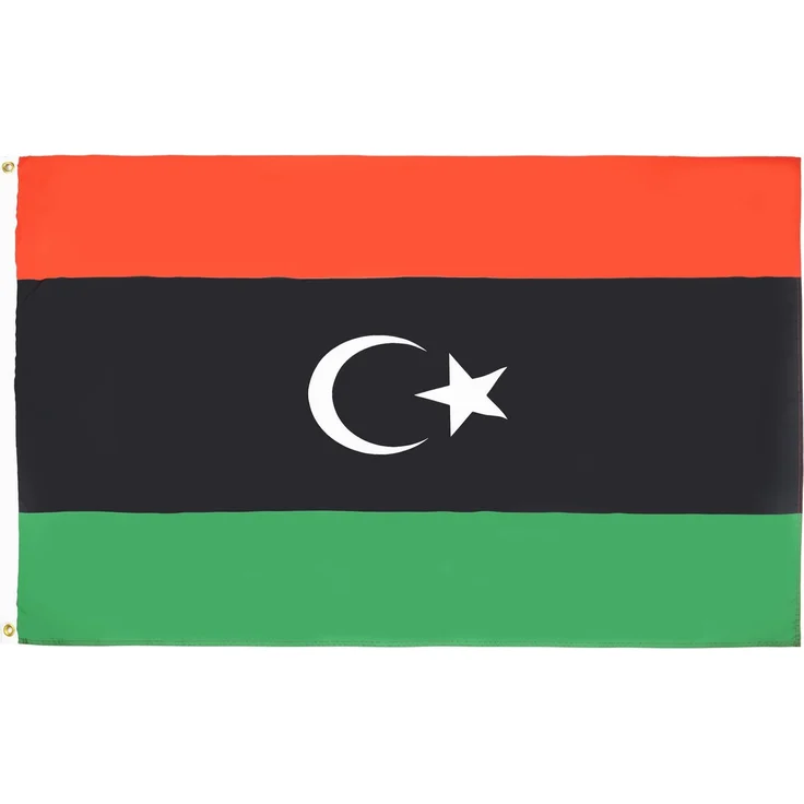 AZ FLAG - Flagge Libyen - 150x90 cm - Libyen Fahne 100% Polyester mit Messing-Ösen - 110g