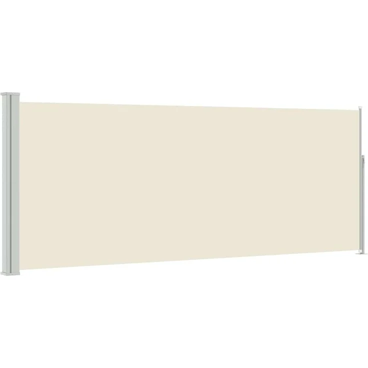 Ausziehbare Seitenmarkise, Sichtschutz 120x300 cm Creme – Bild 2