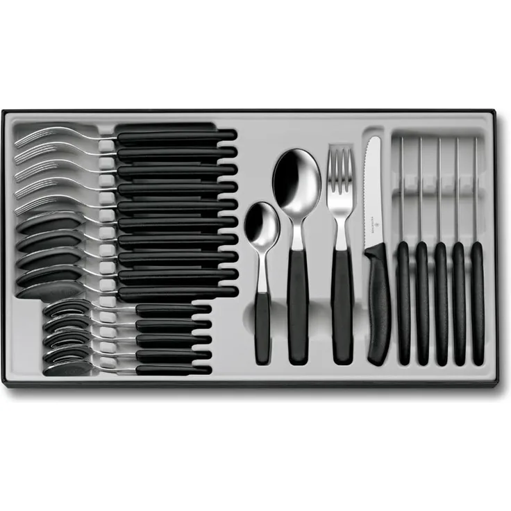 Victorinox 'Swiss Classic' Tafelbesteck 24-teilig, Edelstahl schwarz