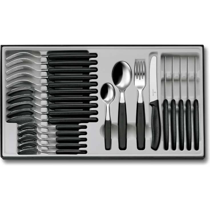 Victorinox 'Swiss Classic' Tafelbesteck 24-teilig, Edelstahl schwarz