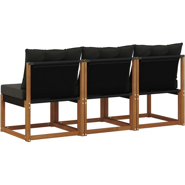 vidaXL Outdoor Mittelsofa 3 stk. 3-Sitzer 900611 – Bild 6