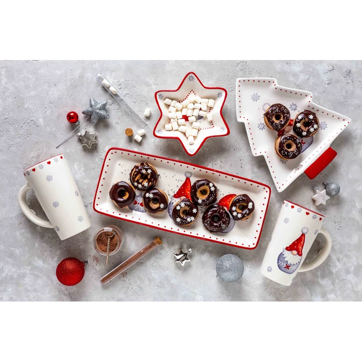 Weihnachtstassen 4er Set 60 cl, Weihnachtsgeschirr Tassen als Kaffeetassen, Glühweintassen oder Punschtassen für Weihnachten – Bild 5