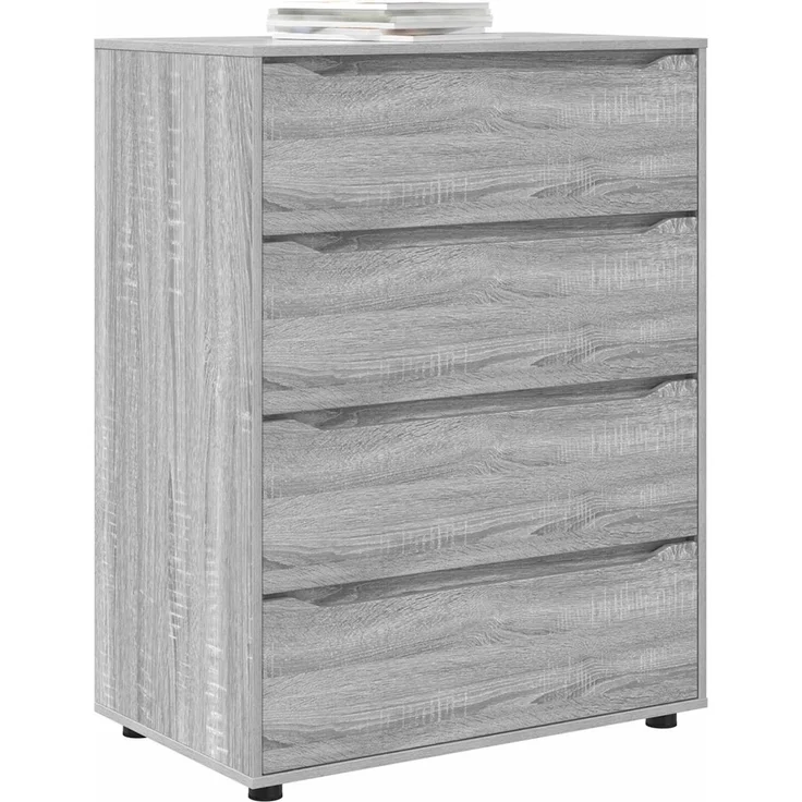 vidaXL Stauraumschränke 80 x 48 x 105 cm Holzwerkstoff Sonoma-Grau 3406231 – Bild 3