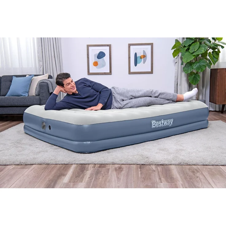 TriTech® Doppelluftbett mit mobiler, akkubetriebener Elektropumpe 203 x 152 x 36 cm – Bild 8