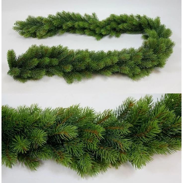 Kunstgirlande Künstliche Tannengirlande rund 170cm Double DP künstliche Girlande Tanne, Seidenblumen Roß, Spritzguss-Verfahren – Bild 3