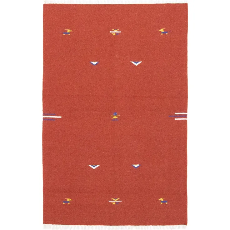 Kelim Teppich - Trendy 180x120 cm - rot