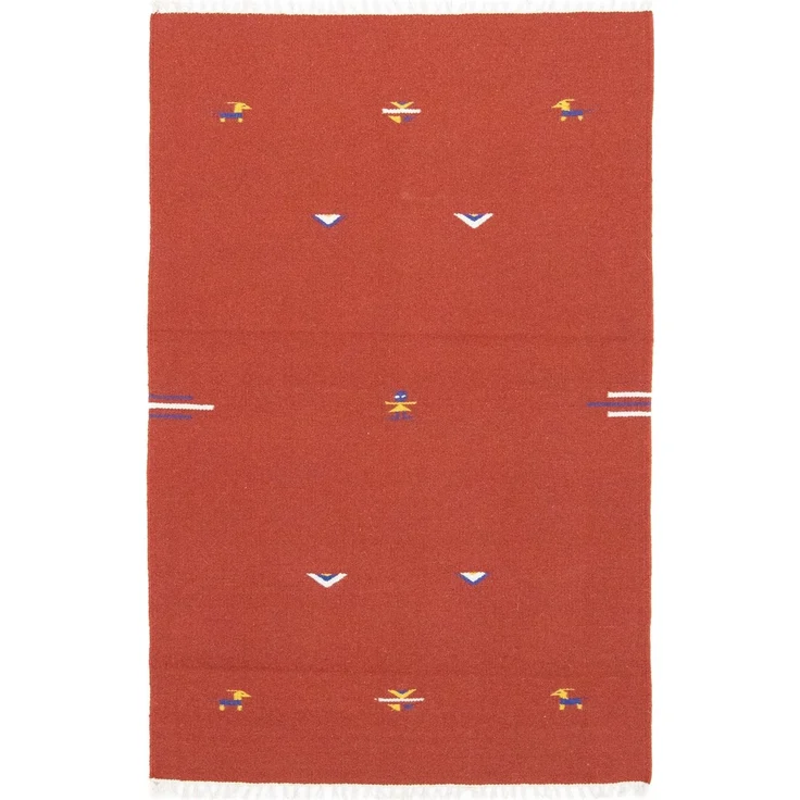 Kelim Teppich - Trendy 180x120 cm - rot – Bild 1