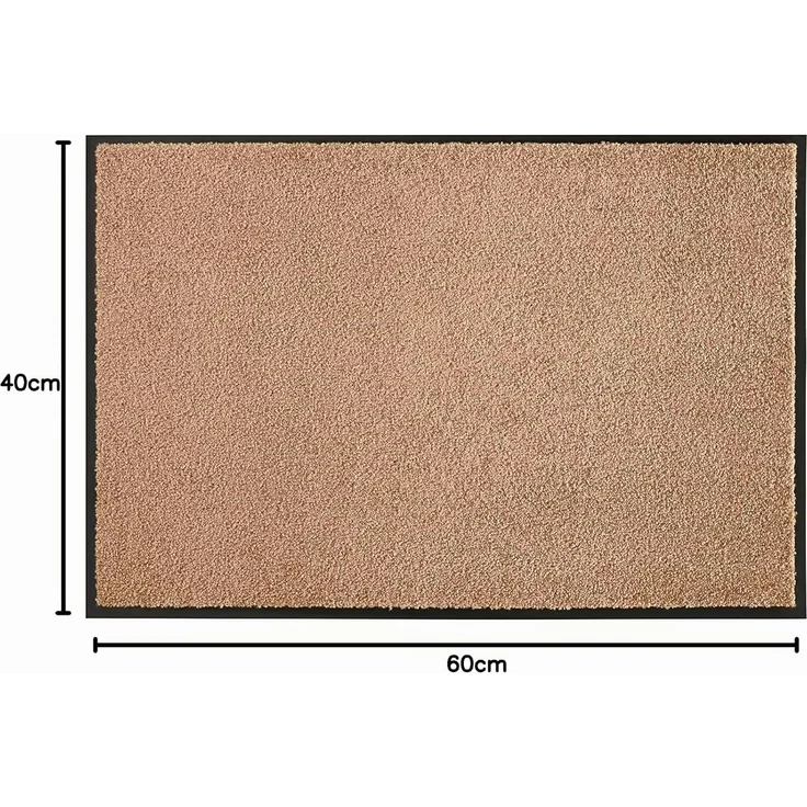 Waschbare Fußmatte Wash & Clean - caramel - 40x60x0,7cm – Bild 2