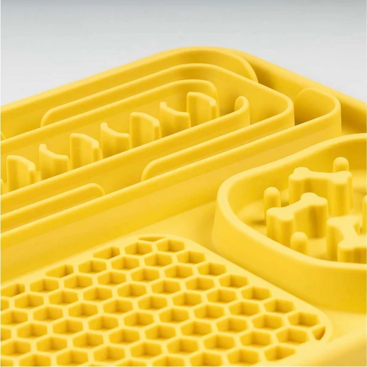 DUVO+ Napf Duvoplus Anti-Schlingnapf 3-in-1 - gelb – Bild 2