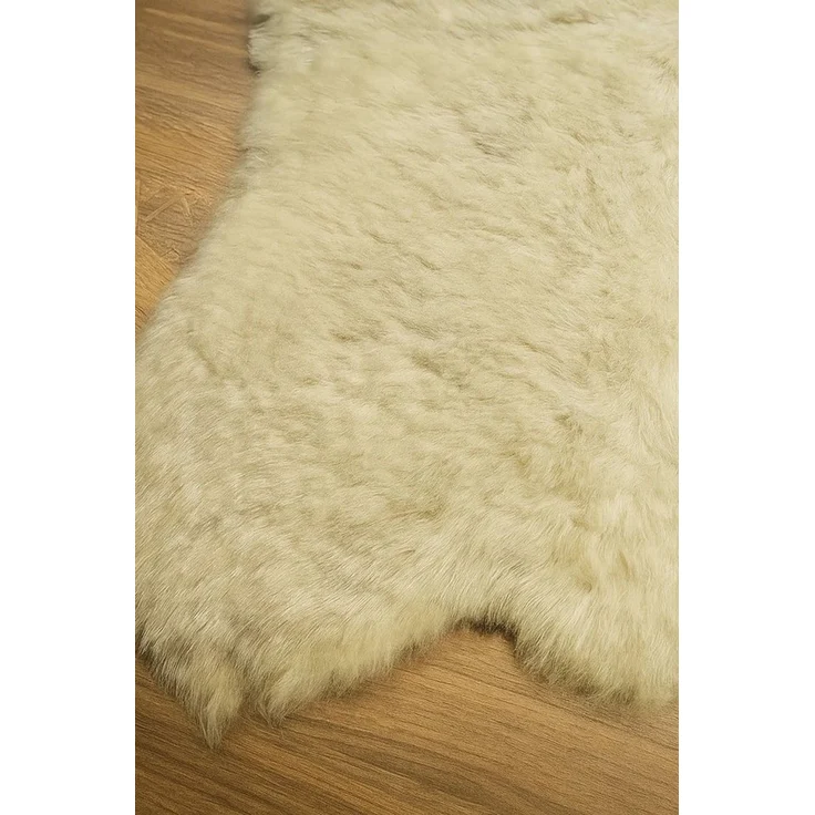 Provellus Fellteppich Deutsches Kurzhaar Schaffell Creme – Echt, dicht & kurz, 60-80 cm – Bild 4