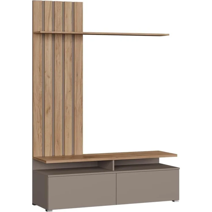 Wohnwand Harro Goldkraft Eiche/Anthrazit Vicco – Bild 1